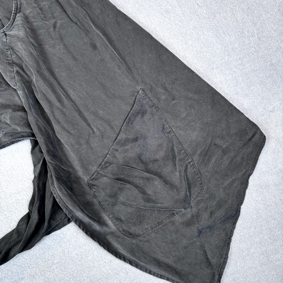 Lululemon Tranquility Sleeveless Wrap Sz 4 Black Draped Racerback Pockets Layer - Picture 4 of 7